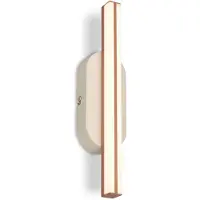 Briloner Applique murale LED 7 x 30 x 5,5 cm 7 W 600 lm 3000 K blanc chaud gris-café - Lampe murale pour couloir chambre salon