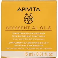Apivita Beessential Oils Strengthening & Nourishing Night Balm baume de nuit visage nutrition et hydratation 15 ml
