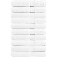 vidaXL Serviettes de qualité supérieure SOLUND 10 pcs blanc 600 g/m²