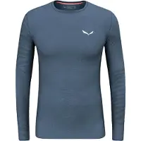 Salewa Cristallo Warm Alpine Merino Responsive Long Sleeve Base Layer Bleu XL Homme