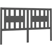 vidaXL Tête de lit Gris 126x4x100 cm Pin massif