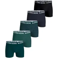 Björn Borg Boxers Cotton Stretch Lot de 5 Vert