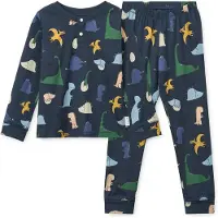 Liewood Pyjama 'Wilhelm' beige clair / bleu marine / jaune d'or / vert foncé