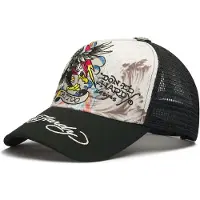 Ed Hardy Casquette Eagle Patch Trucker - Blanc, Blanc