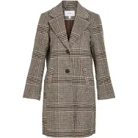Vila Manteau mi-saison 'VILeova' beige / marron / noir