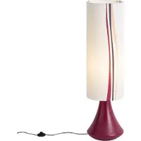 QAZQA Lampadaire rétro violet avec abat-jour en tissu multicolore - Mina