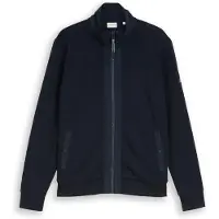 Tom Tailor Veste de survêtement bleu foncé