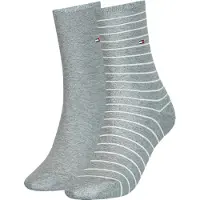 Tommy Hilfiger Underwear Chaussettes bleu marine / gris chiné / rouge / blanc