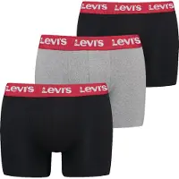 Levi's Repeat Logo Brief Boxers 3 Units Noir,Gris S Homme