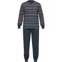 Ammann Pyjama long ' Barcelona ' bleu nuit / rouge / blanc