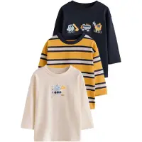 Next T-Shirt crème / bleu marine / bleu clair / miel