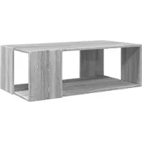 vidaXL Table basse Gris Chêne Sonoma 89,5x48x30 cm Bois composite
