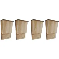 vidaXL Gîtes à chauves-souris 4 pcs. 22 x 12 x 34 cm bois
