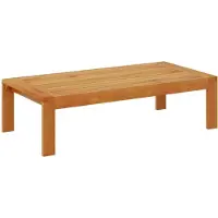 vidaXL Table de jardin 100x50x27 cm bois massif acacia