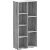 vidaXL Bibliothèque sonoma gris 50x25x105 cm bois d'ingénierie