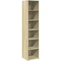 vidaXL Highboard chêne Sonoma 40x41x185 cm Matériau dérivé du bois