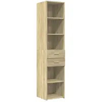 vidaXL Highboard chêne Sonoma 40x42,5x185 cm Matériau dérivé du bois