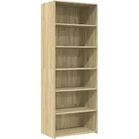 vidaXL Highboard chêne Sonoma 70x41x185 cm Matériau dérivé du bois