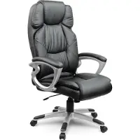 Sofotel EG-227 Fauteuil de bureau, simili cuir, noir