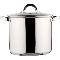 Altom Design Grande marmite à bouillon en acier inoxydable Fabio 15l 30cm