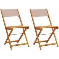 vidaXL 367683, Terrasse, Acacia, Polyester, Gris clair, 110 kg, 410 mm, 525 mm
