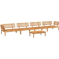 vidaXL Ensemble de 5 canapés de jardin en palettes en bois massif d'acacia