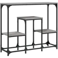 vidaXL Table console sonoma gris 89,5x28x76 cm bois d'ingénierie