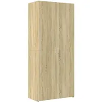 vidaXL Highboard chêne Sonoma 80x42,5x185 cm Matériau dérivé du bois