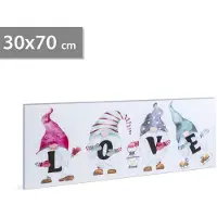 HomeShopXL Panneau lumineux LED mural - "LOVE" - Alimentation : 2 piles AA, Dimensions : 70 x 30 cm