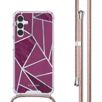 IMoshion Coque Design avec cordon pour Samsung Galaxy A15 (5G/4G) - Bordeaux Graphic