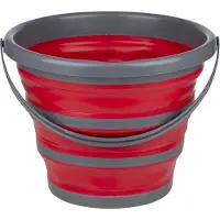 Dirt Devil Seau pliable 10 L, Ustensiles de nettoyage, Gris, Rouge