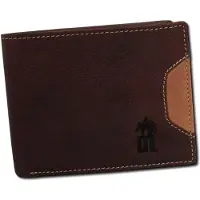 DrachenLeder Portefeuille en cuir pour homme, marque , couleur marron clair, dimensions : 9,5 x 12 x 2,5 cm, référence : OPO001N5