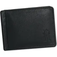 DrachenLeder Portefeuille en cuir pour homme, marque , couleur noire, dimensions 9,5 x 11 x 2 cm, modèle OPO014S1