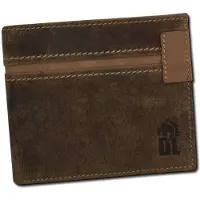 DrachenLeder Portefeuille en cuir pour homme, marque , couleur marron clair, dimensions 10x11,5x2,5 cm, modèle OPO010N5