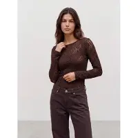 Vero Moda T-shirt 'VMFLORA' brun foncé