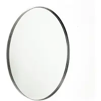 House Vitamin Miroir mural rond, diamètre 80 cm, avec cadre métallique noir