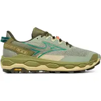 Mizuno - Chaussures de trail - Wave Mujin 11 Sea Spray/Aventurine/Martini Olive - Taille 8,5 UK - Kaki