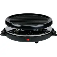Alpina Raclette-Grill 800W - Set gourmet pour 8 personnes - avec plaque de gril amovible