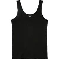 Brandit Top de - Débardeur Côtelé - M - XXL - pour Femme - noir - Taille XXL