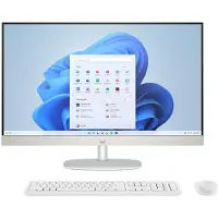HP Ordinateur de bureau Tout-en-un 27-cr0067nf 27" AMD Ryzen 7 16 Go RAM 512 Go SSD Blanc coquillage - Azerty Français