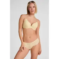 Hunkemoller Slip 'Marine' jaune pastel