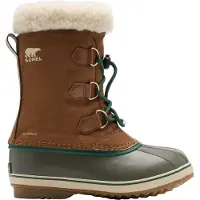 Sorel - Après-skis chauds et imperméables - Big Kids Yoot Pac Nylon WP Velvet Tan Stone Green en Nylon - Taille Enfant 38 - Marron