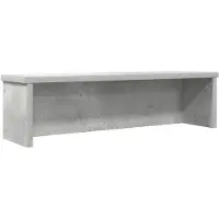 vidaXL Étagère de cuisine Empilable gris béton 60x15x16 cm Bois composite
