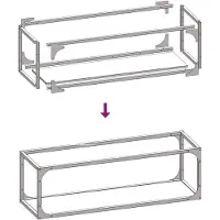 vidaXL Étagère à bois de chauffage anthracite 25x25x80 cm Acier laminé à froid