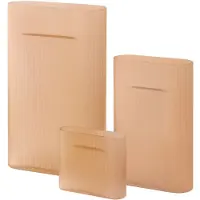 Muuto Ridge Vase Light Orange Frosted Glass | H: 16.5 cm