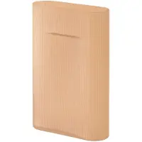 Muuto Ridge Vase Light Orange Frosted Glass | H: 35 cm