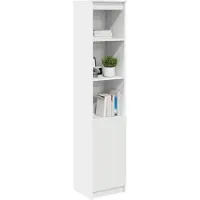 vidaXL Highboard blanc 37,5x35x180 cm Bois composite