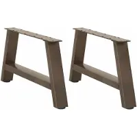 vidaXL Pieds de table basse en forme de A 2 pcs. 70x(30-31) cm acier