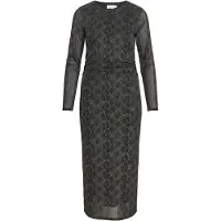 Vila Robe 'VICarini' gris foncé / noir