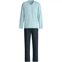 Calida Pyjama long 'Relax Imprint' bleu clair